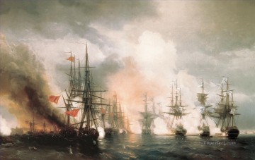 batalla de aivazovskiy sinopskiy 1853 Pinturas al óleo